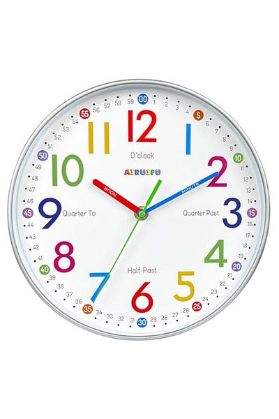 Generic Telling Time Teaching Clock - Learning Clock for Kids - Kids Wall Clocks for Bedrooms - Kids Wall C