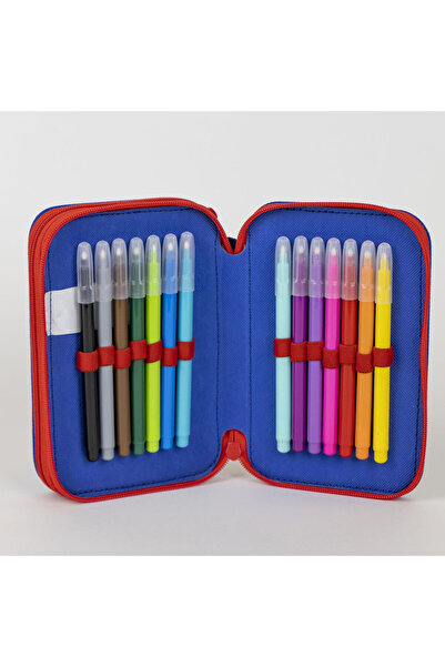 PAW PATROL 2-tier pencil case, fully equipped with pencils, markers and essential supplies