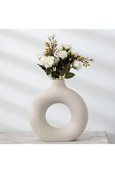 Generic COOLBABY Creative Ceramic Vase,for Elegant Home Décor,Living Room Centerpiece Flower Vase,Gifting