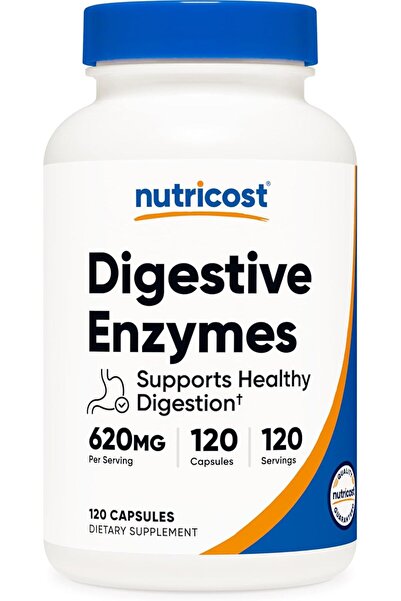 Nutricost Digestive Enzymes Lipase Papain Protease Cellulase Lactase Bromelai...