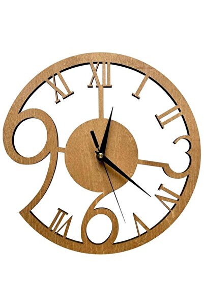 Generic Brand Wooden Wall Clock 11.5 Inch – Silent Non-Ticking Hollow Design,...