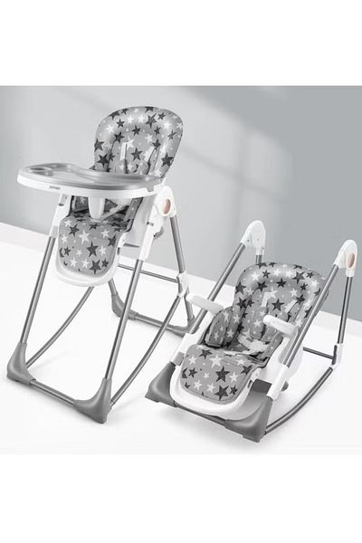 dehkah Multifunctional Baby Dining and Rocking Chair - Stylish Star Design