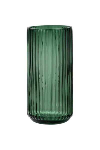 Generic Flower Vase 20cm Green Thickened Hand Blow Glass Vase Round Vintage S...