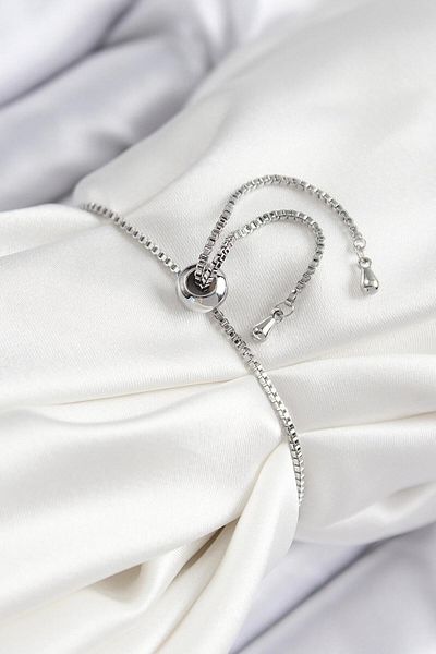 REBORN DESIGN Brass Zircon Stone Pole Star Model Silver Color Elevator Women's Bracelet