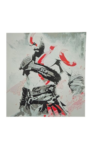 OEM Tablou Kratos, Multicolor, Printat 3D, 20 cm x 20 cm