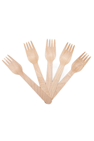 Horeca Ro Set de 100 furculițe din lemn