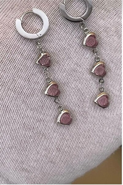 charmove ile kendinizi şımartın Kadın Kalpli Zirkon Taşlı Kolye,Bileklik,Küpe Set