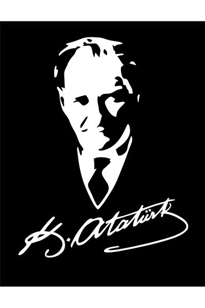 neva trade Ataturk Signature Sticker Ataturk Sticker Auto Sticker Car Sticker Vehicle Sticker 23cm X 30cm