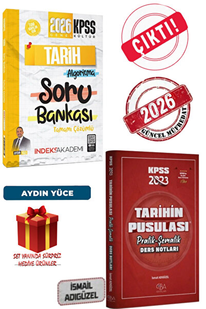 İndeks Akademi 2026 İndeks Akademi KPSS Aydın Yüce Tarih Soru Bankası+CBA Tar...