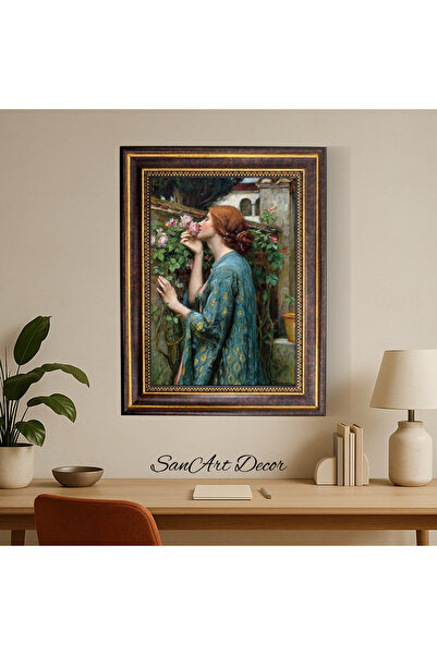 Sanart Pictură vintage înrămată, pictură imprimată în ulei, pictură înrămată,...