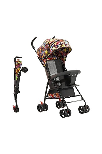 MNS Cărucior compact ultraușor pentru utilizare în cabină, roți cu amortizor ...