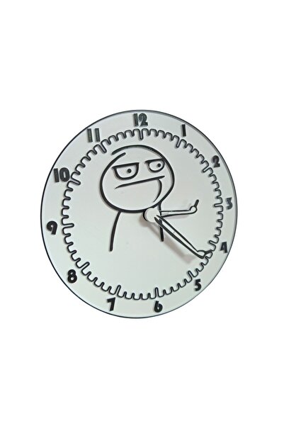 OEM Ceas Perete Middle Finger Guy, 21 cm