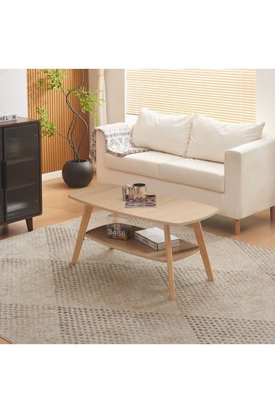 Generic طاولة قهوة موفو بوندي مع رف