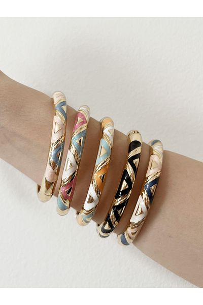 Sevilgülgünfinecrafts Colorful Enamel Bracelet