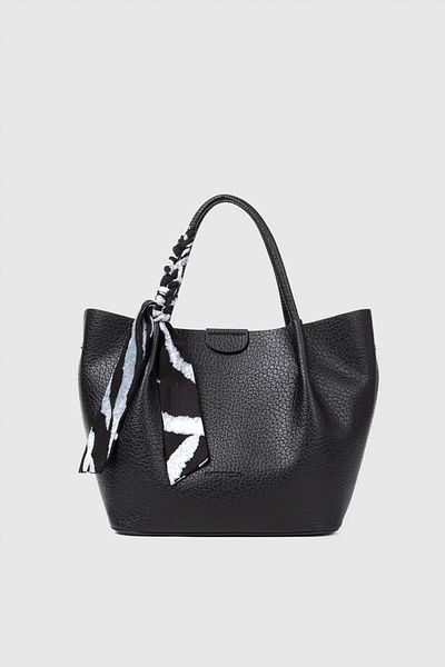 MORCA Women's Long Strap Handbag Black