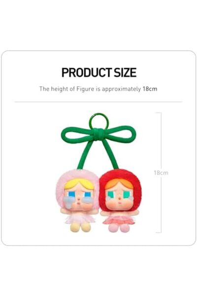 Pop Mart Crybaby Crying for Love Series Vinyl Plush Hanging Card (Love You Cherry Much) Collectible