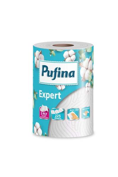 PUFINA Expert Prosop de Hartie in 3 Straturi 50 m