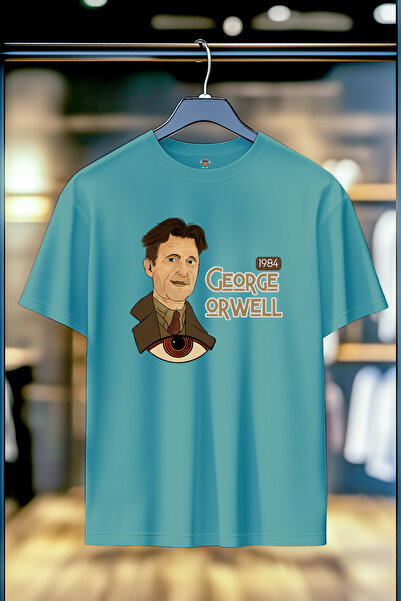 BookOrBook Μπλουζάκι George Orwell 1984 Cross Design Unisex με διπλό νήμα, άν...