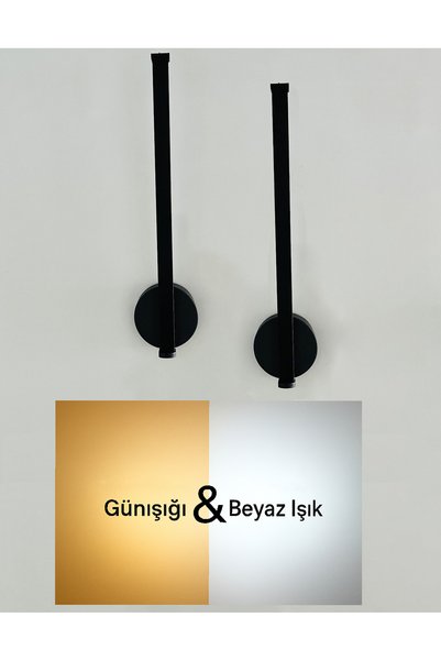 gaziantepavize Zümrüt Siyah Kasa Günışığı - Beyaz Işık (Çift Renkli) Ledli Pi...