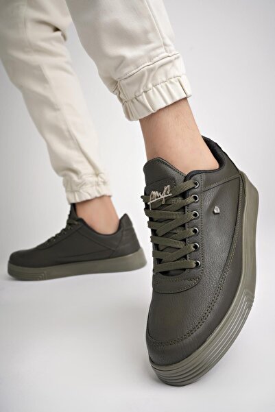 Raynok Erkek Yürüyüş Ortopedik Rahat Günlük Sneaker Yeşil