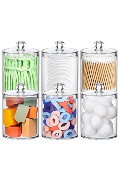 Generic مجموعة صناديق تخزين أكريليك شفافة من يلاجوي، مكونة من 6 قطع - منظم أع...