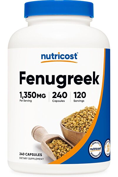 Nutricost Fenugreek Çemen tozu Seed 1350mg 240 Capsules - Gluten Free, Non-GMO