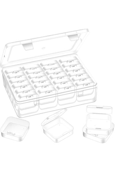 Generic صندوق منظم الخرز من رايان، 30 قطعة من حاويات التخزين البلاستيكية الشف...