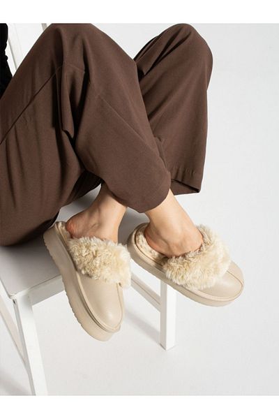 STOCON Women's Removable Inner Lining Fur High Sole Eva Winter Women's Slippers Stc1127
