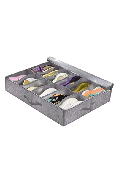 Generic صندوق تخزين أحذية كبير الحجم، منظم أحذية للخزانة مع غطاء شفاف، صندوق ...