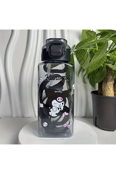 synshop Kuromi Kuromili Cute Cat Water Bottle Flask Girl School Water Bottle 600 ml