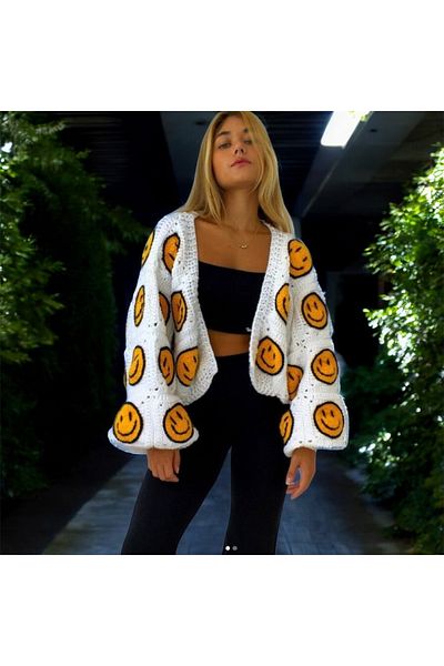 Charme Elegant Hand Knitted Women's Jacket