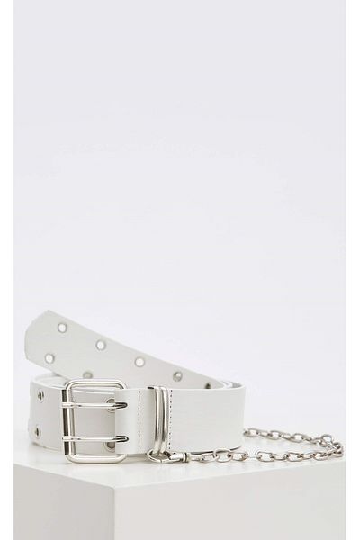 SEFUR Eyelet Unisex Gothic Belt with Chain