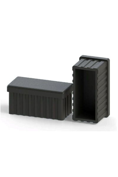 Erbek 40x60 Plastik Profil İç Tapası Siyah (10 AD)
