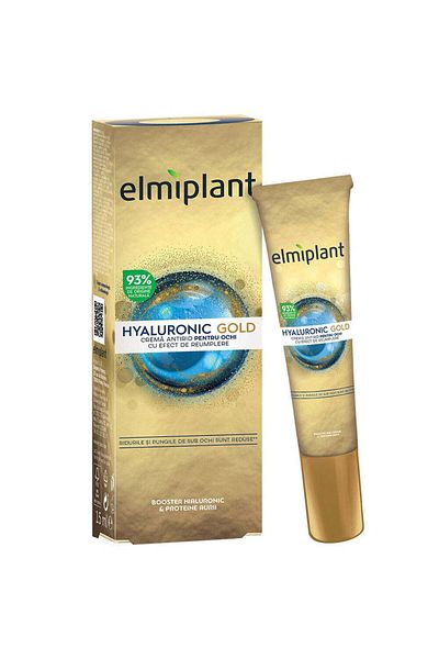 ELMIPLANT Hyaluronic Gold Eye Cream, with Filling Effect, 15ml,