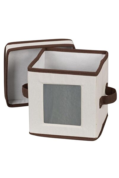 Generic صندوق أدوات مائدة طبيعي ٥٣٠ من هاوسهولد إسينشالز مع غطاء ومقابض | سلة...