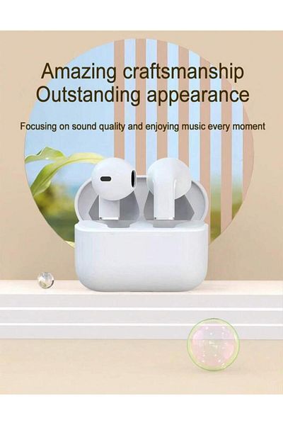 Generic T5S Pro Earphone Wireless Bluetooth 5.3 with noise reduction and touch control.