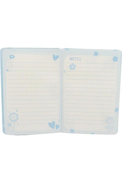 Roco 3D Puffy Notebook - Flower with word "Cute"
