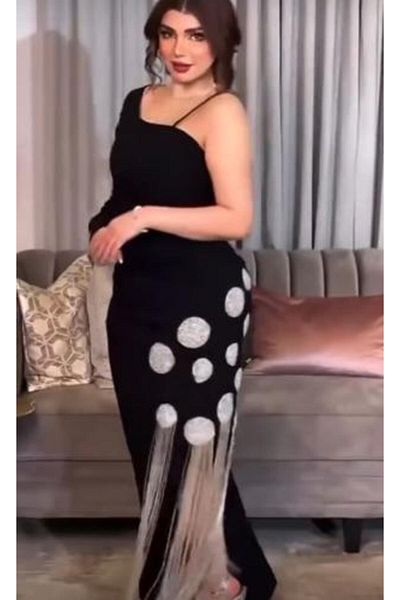 SOOL Black and White Evening Dress