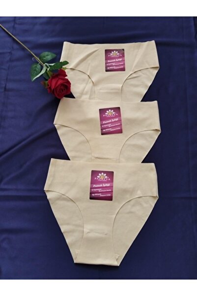 Papatya İz Yapmayan Dikişsiz Lazer Kesim Slip Külot 3'lü Paket