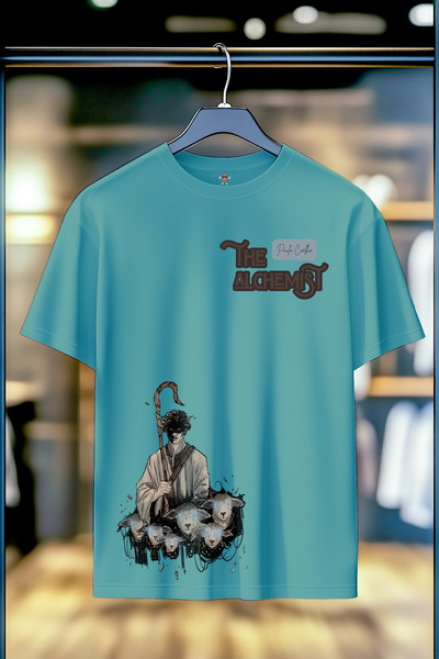 BookOrBook Μπλουζάκι The Alchemist Unisex με διπλό νήμα, άνετο και ελαστικό, ...