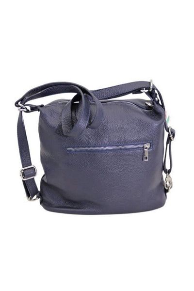 OEM Women's bag Caza Pelletteria dark navy genuine leather 5756