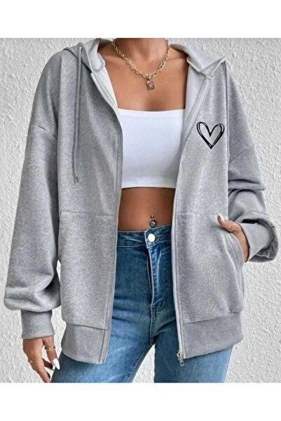 özcstore MUŠKI / ŽENSKI KARDIGAN SA MINIMALNIM OBUZNAKOM SRCA