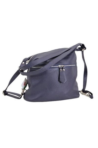 OEM Women's bag Caza Pelletteria dark navy genuine leather 5756