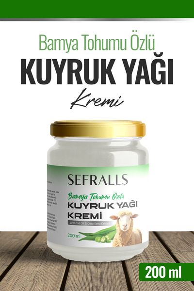 Sefralls Kuyruk Yağlı Bamya Tohumlu Masaj Kremi 200 ml