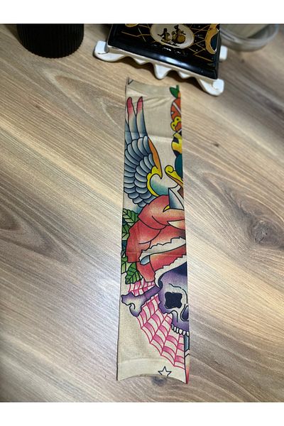 CN Tattoo Socks Digital Look Cooling Property Sun Protection