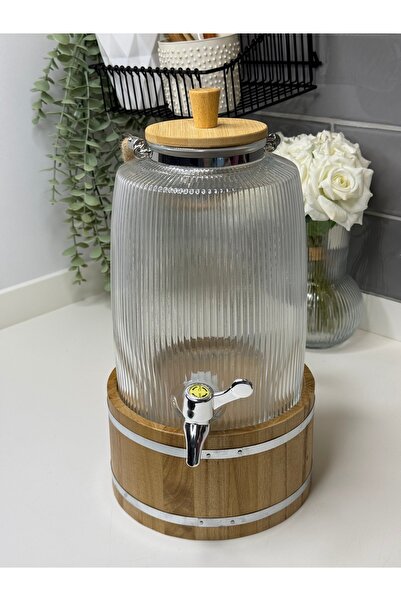 dunyazuccaciye 4 Litre Halat İpli Cam Sebil