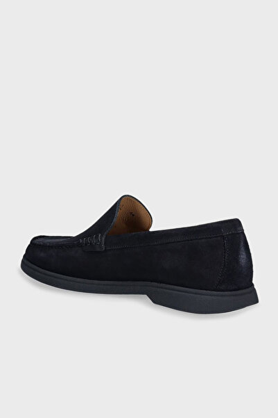 BOSS Logolu Süet Loafer Ayakkabı Erkek AYAKKABI 50543083 405
