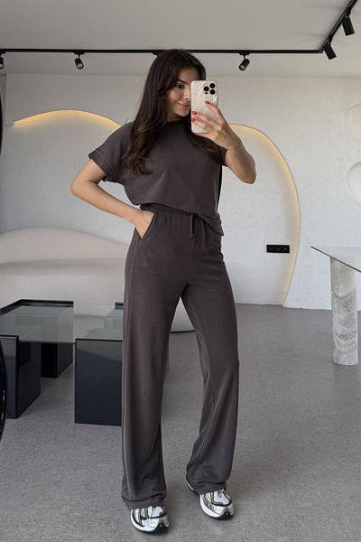 HOT HOT Modal Pique Bottom Top Set with Equivalent Bat Sleeves