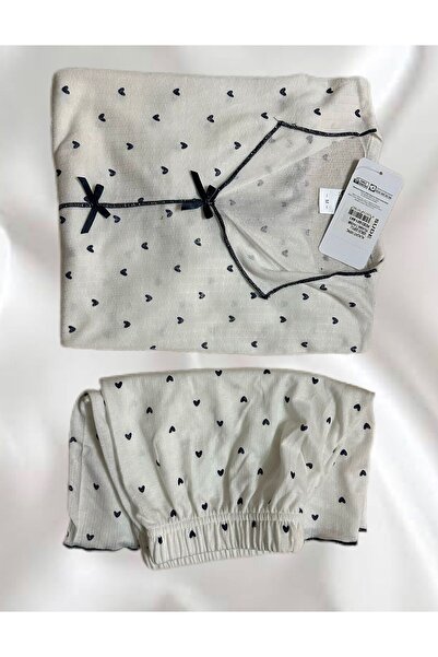 İpek Women's Short Sleeve Bow Detailed Shorts Pajama Set