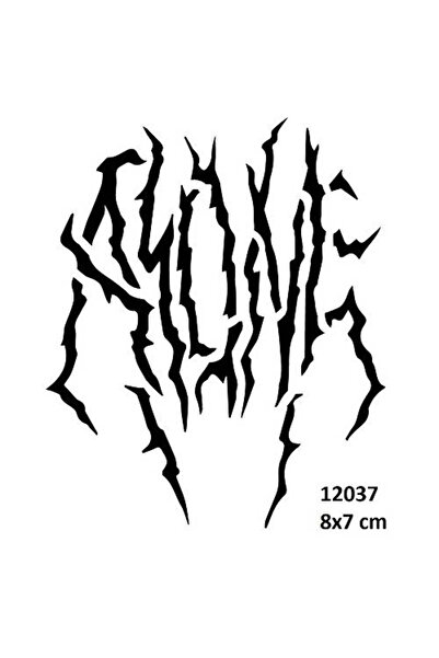 Genel Markalar Yıldırım Şimşek Geçici Dövme Şablonu